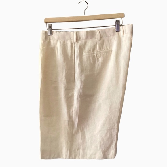 Ralph Lauren Purple Label Linen NWOT Classic Cream/Pale Yellow Shorts. … - Picture 4 of 11